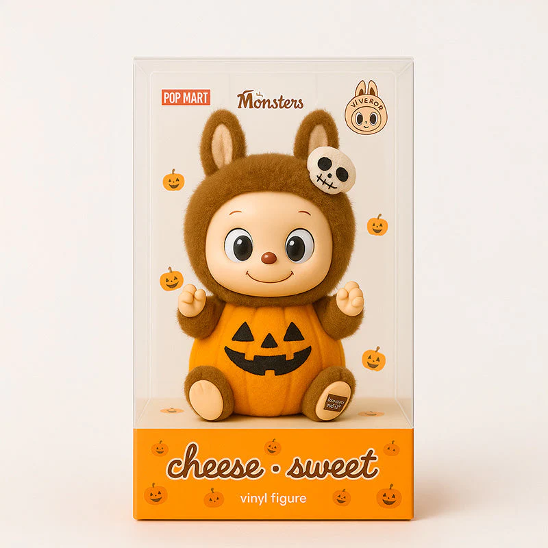 labubu ハロウィン LABUBU Happy Halloween Party Series-Sitting Pumpkin Vinyl Plush